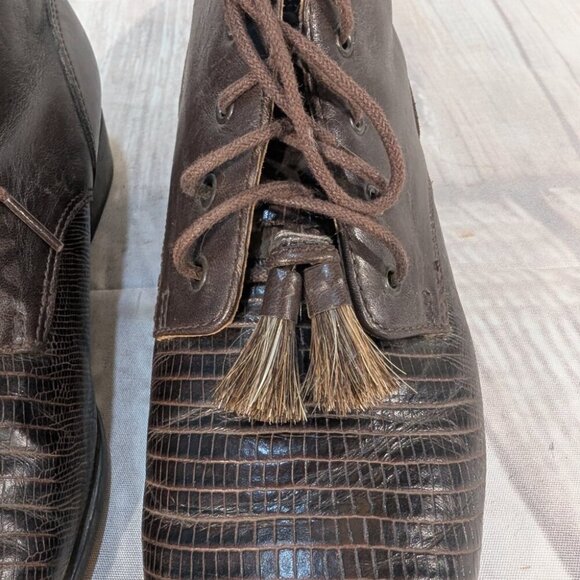 Ariat Bancroft 16023 Women's 8B Brown Leather Tassel Classic Ankle Bootie Boot - Picture 4 of 9